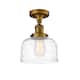 Option Brushed Brass / Clear Deco Swirl