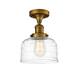 Option Brushed Brass / Clear Deco Swirl