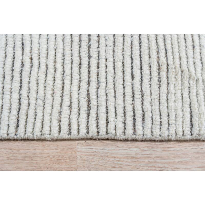 Home Decor Ivory Hand-Knotted Wool Contemporary Marrakech Handspun Area RugTimeless Elegance for Living Room, Bedroom, Office, o