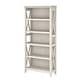 preview thumbnail 60 of 72, Bush Furniture Key West Tall 5 Shelf Bookcase with Adjustable Shelves