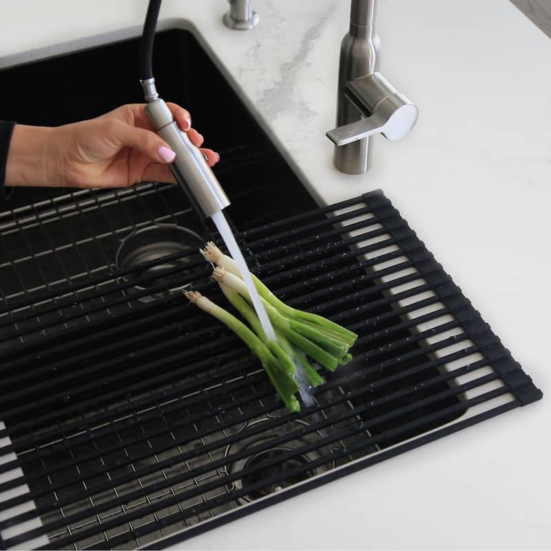 STYLISH Multipurpose Over Sink Roll-Up Dish Drying Rack