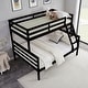 preview thumbnail 14 of 41, Twin Over Full Bunk Bed,Solid Wood Frame,High Guardrail,Safe for Kids