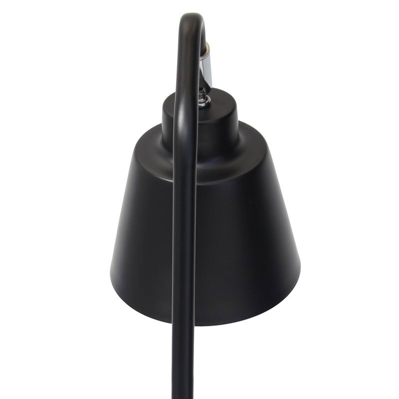 Modern Adjustable Metal Desk Lamp with USB Charging Port in Multiple Colors - 7.8" (L) x 5.6" (W) x 16" (H)