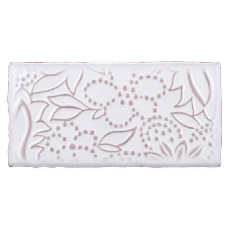 Merola Tile Antic Feelings Milk 3" x 6" Ceramic Wall Tile