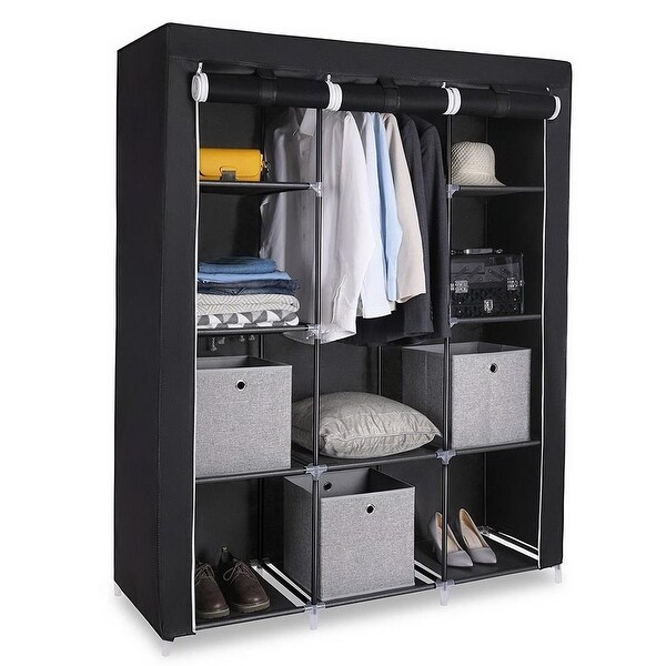 4 Tiers 10 Cube Clothes Organizer Clothes Wardrobe Waterproof