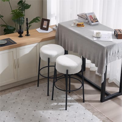 Ouyessir Set of 2 - 30"H Contemporary Upholstered High Bar Stools