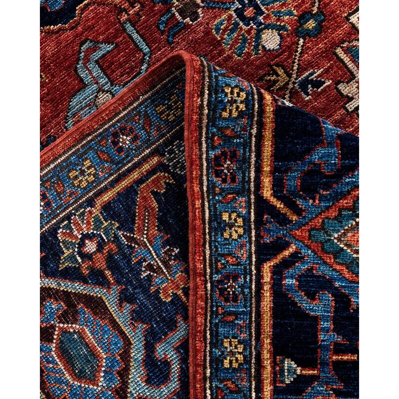 Serapi One-of-a-Kind Hand-Knotted Area Rug - Red, 8' 0" x 9' 10" - 8' 0" x 9' 10"