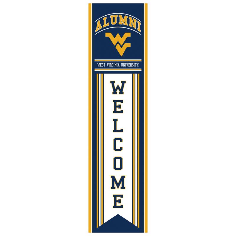 47" Porch Leaner Welcome Wall Sign, West Virginia University - Multi