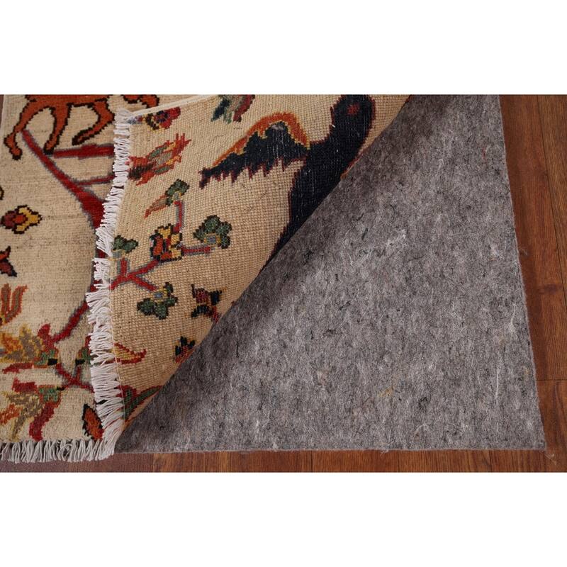 Animals Design Ziegler Oriental Accent Rug Hand-Knotted Wool Carpet - 2'0" x 2'10"