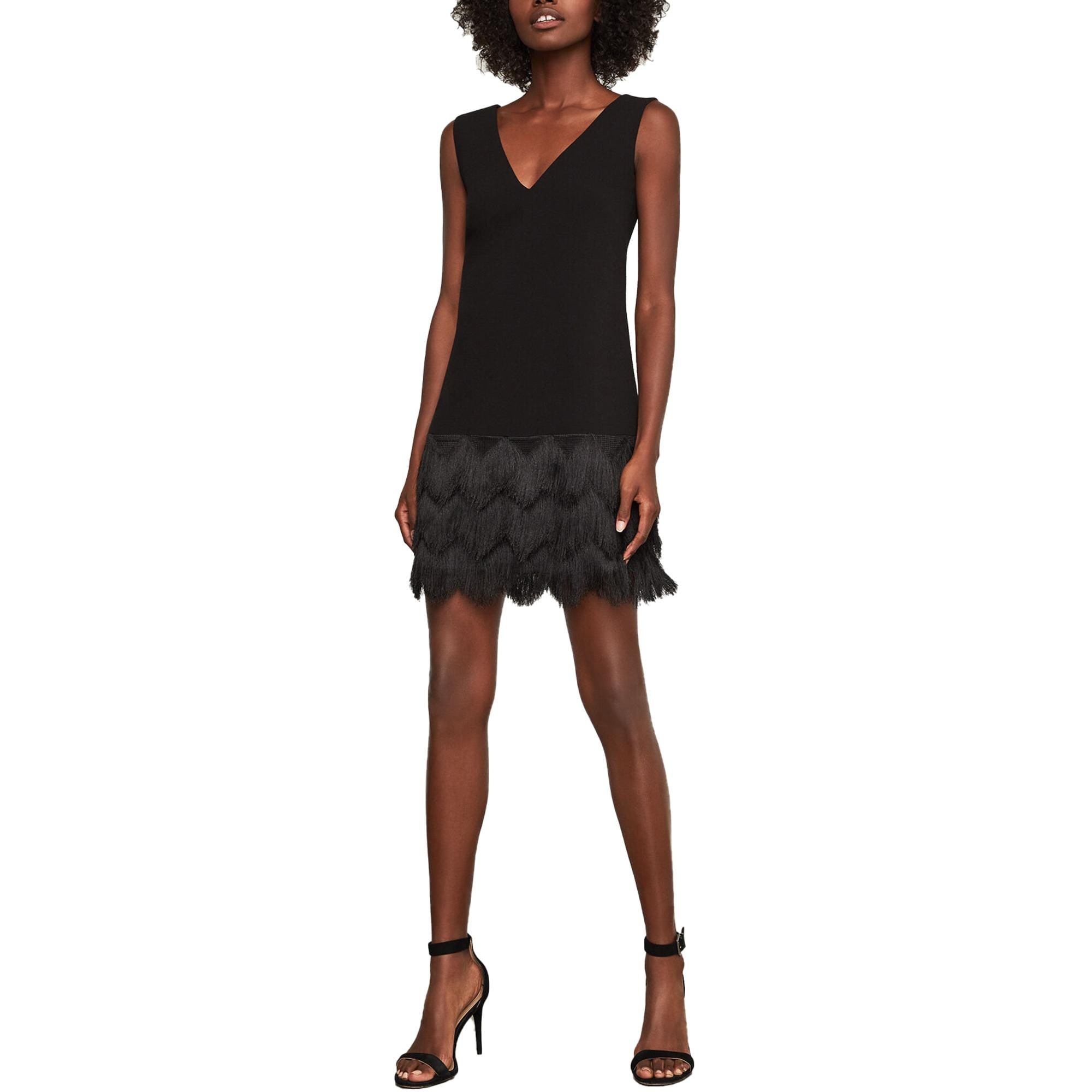 Bcbg fringe dress clearance