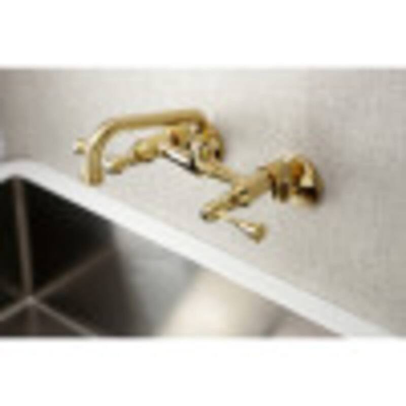 Kingston Brass Kingston 1.8 GPM Wall Mounted Bridge Kitchen Faucet
