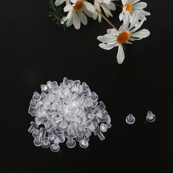 Shop 100pcs 5mm Soft Clear Stem Bumpers Glide Patio Outdoor Furniture Glass Desk Top On Sale Free Shipping On Orders Over 45 Overstock 28707203