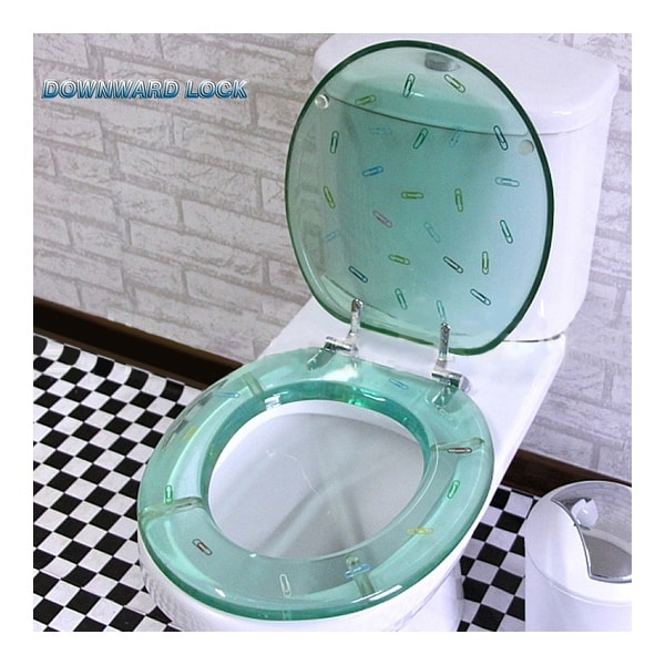 Clip Resin No Slow Descent Toilet Seat