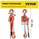 preview thumbnail 6 of 4, VEVOR 3300lbs 5ft Ratcheting Lever Block Chain Hoist Come Along Puller Pulley