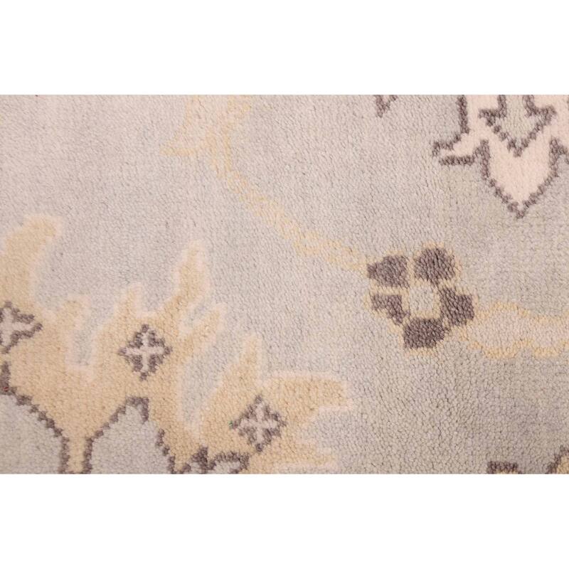 ECARPETGALLERY Hand-knotted Royal Oushak Light Grey Wool Rug - 9'1 x 11'10