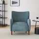 preview thumbnail 4 of 33, Christopher Knight Home - Parmelee Upholstered Wingback Club Chair with Plush Velvet and Solid Wood Legs