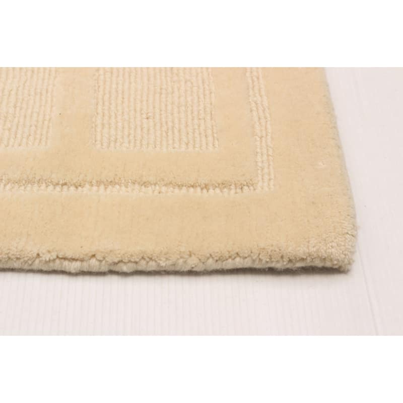 ECARPETGALLERY Hand-knotted Kathmandu Cream Wool Rug - 10'0 x 14'0