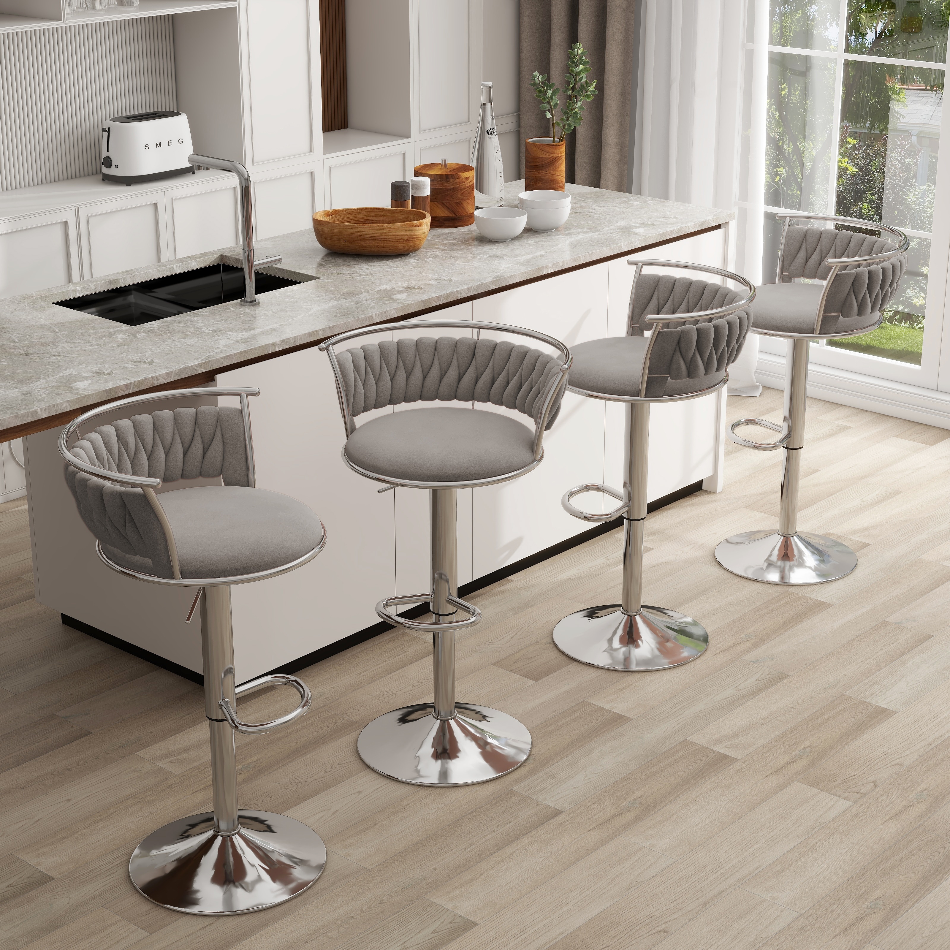 Adjustable bar stools set of 4 deals