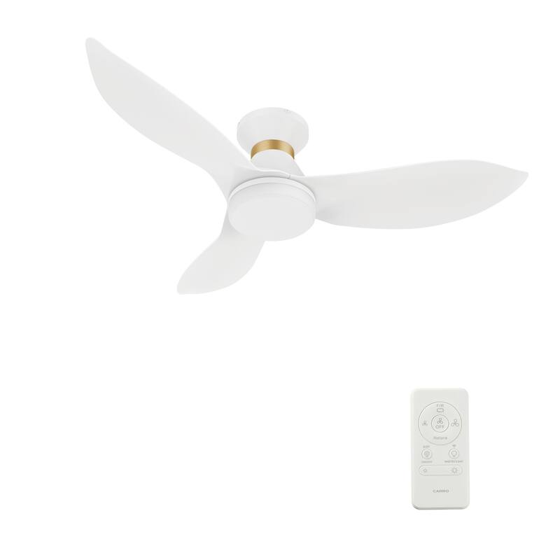 CARRO 45" ABS 3-Blade Indoor Smart Ceiling Fan with LED Light and Remote