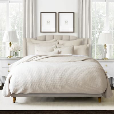 Hannah Oatmeal Reversible Quilt Set