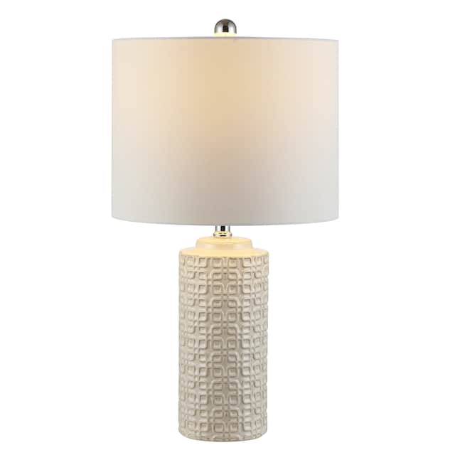 SAFAVIEH Lighting 24-inch Artef Ceramic Table Lamp (Set of 2) - 13" x 13" x 24"