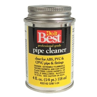 Do it Best 4 Oz. All-Purpose Pipe Clear PVC Cleaner - 1 Each - 4 oz ...