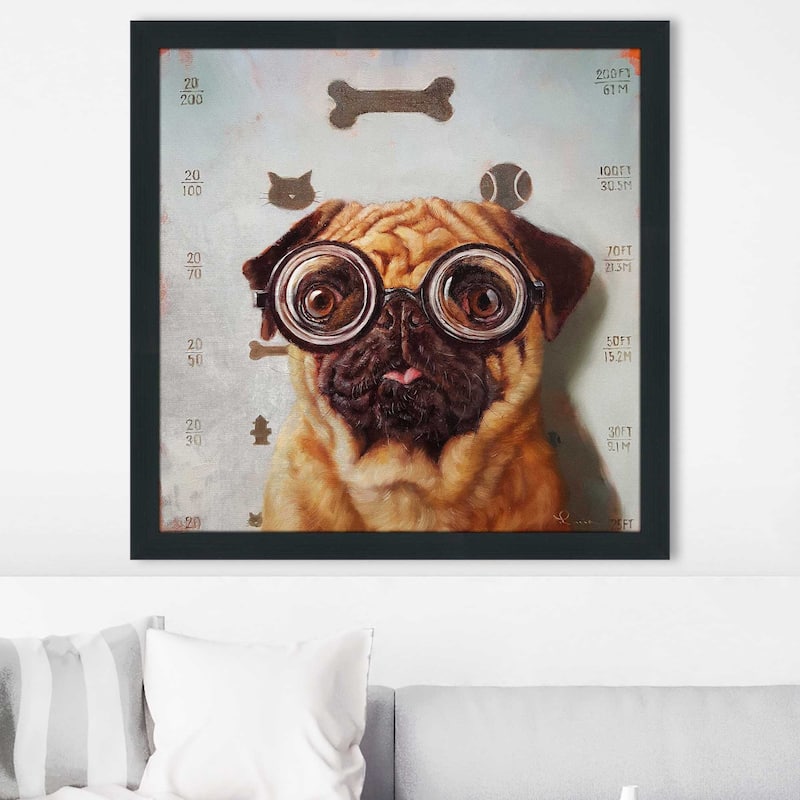 "Canine Eye Exam" by Lucia Heffernan Print on Acrylic