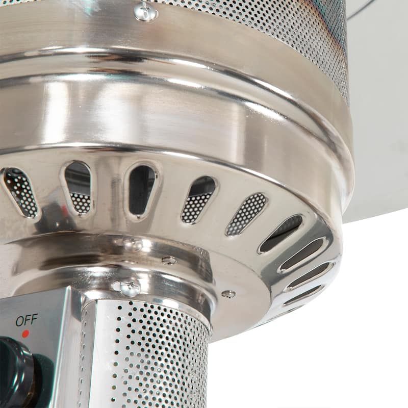 Outdoor 46,000 BTU Stainless Iron Propane Gas Patio Heater