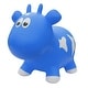 preview thumbnail 1 of 1, Toddler Boys and Girls Farm Hopper Bounce Toy, Blue Cow