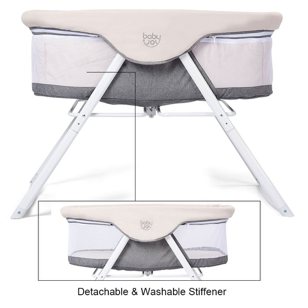 portable newborn rocking foldaway baby bassinet crib