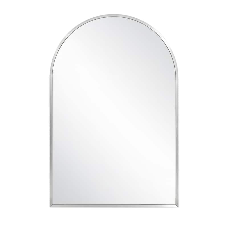 Modern Metal Framed Maeve Arched Wall Accent Mirror