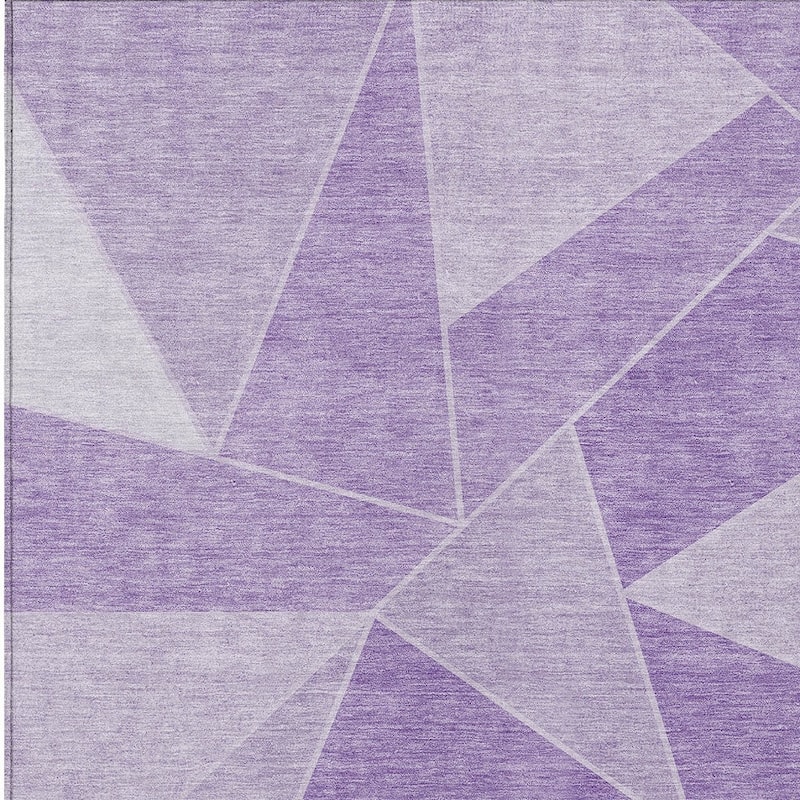 HomeRoots Geometric Transitional Rectangle Outdoor Rug