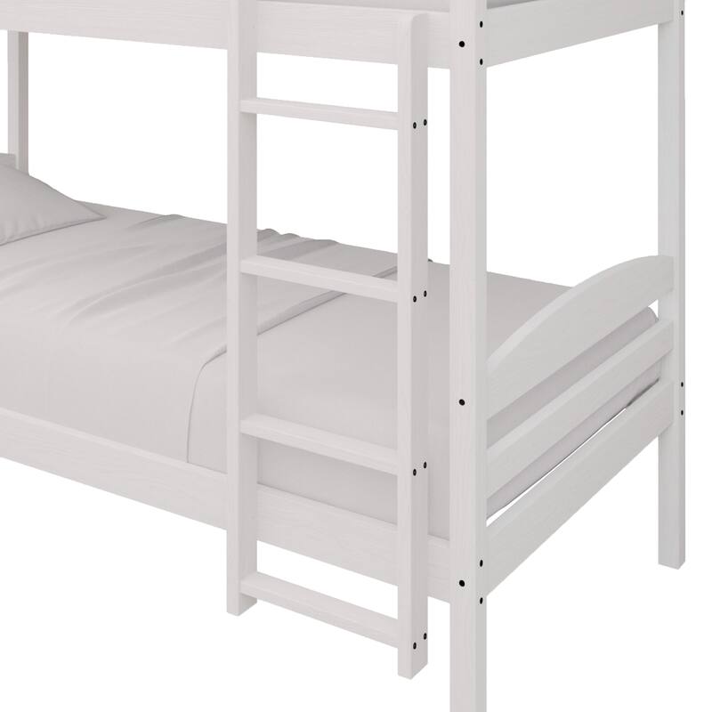 CraftPorch Contemporary Twin Over Twin Bunk Bed