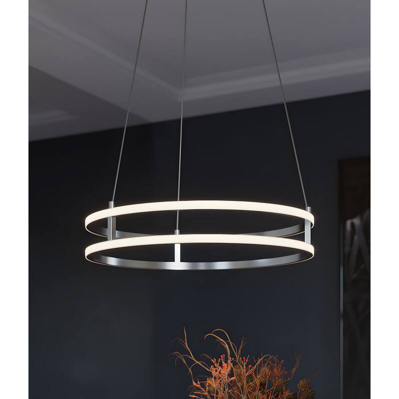 AFX GEMP24LAJUD Gemini 24" Wide LED Ring Chandelier
