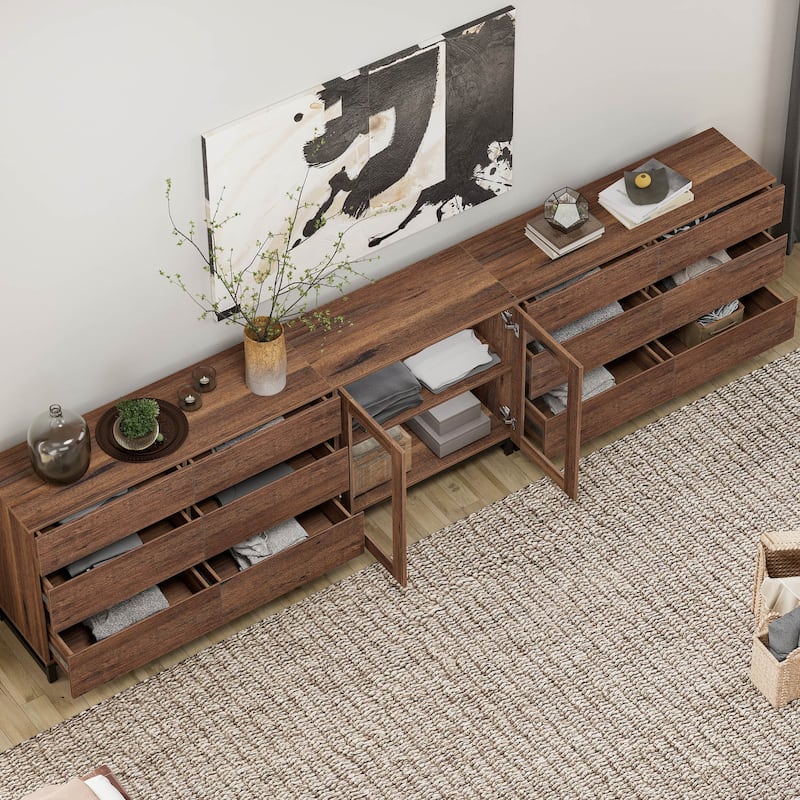 3 in 1 TV Stand for TVs up to 120 inches, Modern Entertainment Center for Living Room, Bedroom