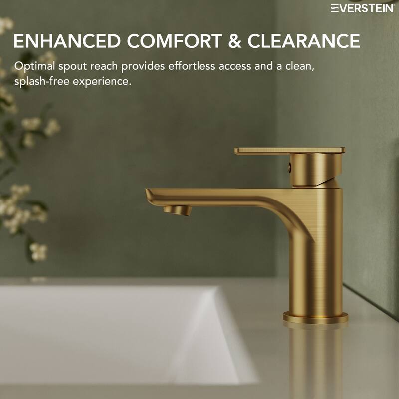 Single Hole Bathroom Faucet with Drain Assembly, Single Handle Bathroom Sink Faucet