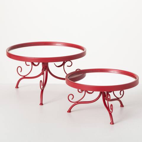 Holiday Riser Tray - Set of 2