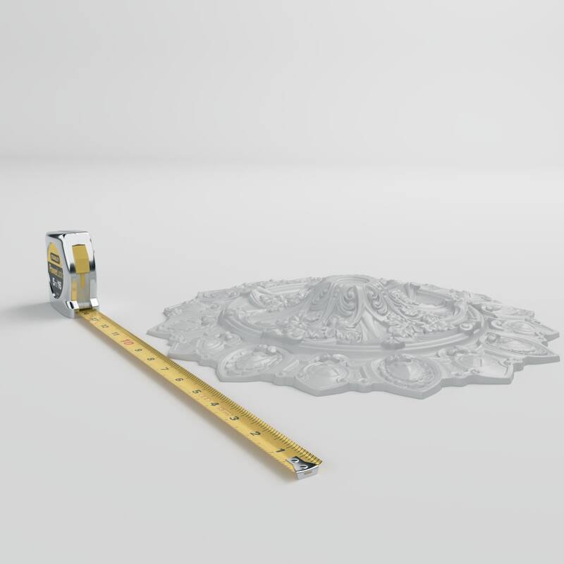 36 3/8"OD x 2 1/4"ID x 1 7/8"P Julianna Ceiling Medallion - 36 3/8"OD x 2 1/4"ID x 1 7/8"P