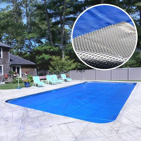 Crystal Blue Heavy-Duty Space Age Solar Cover for In-Ground Swimming Pools