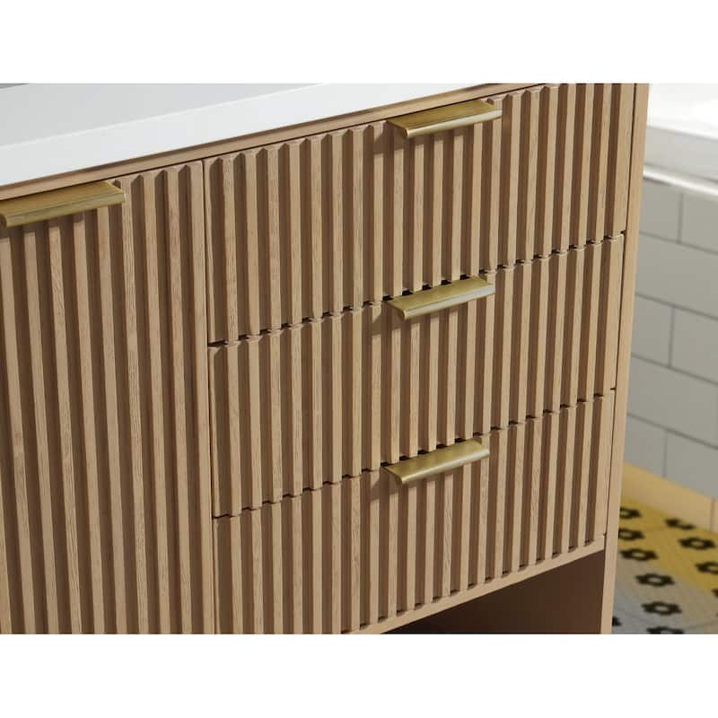Ari Bath San Diego 60" Freestanding Bathroom Vanity Oak