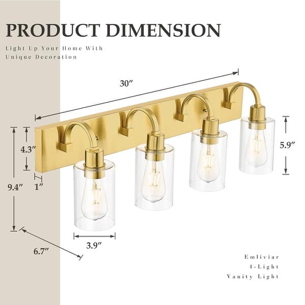 dimension image slide 3 of 26, Bathroom Vanity Light Fixtures - Farmhouse Wall Light for Bathroom