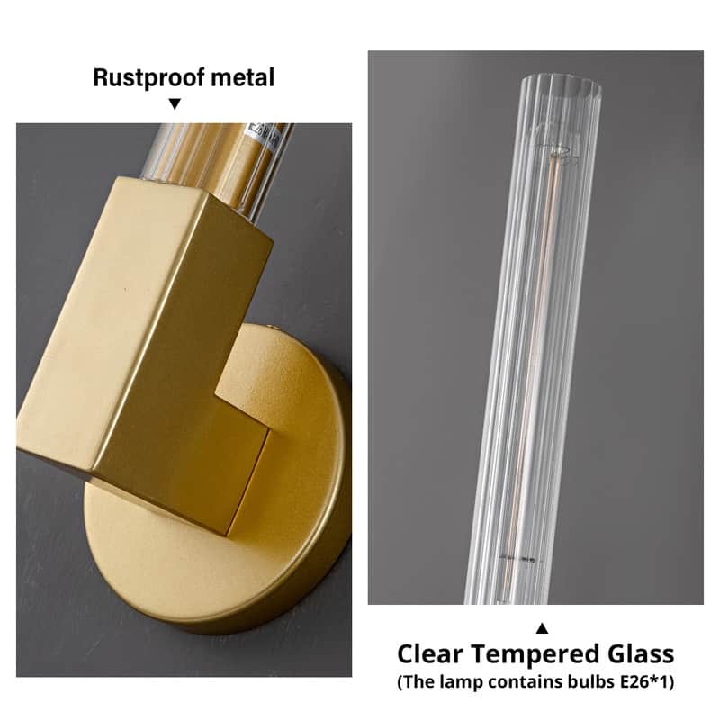 KAYLA Glass Tube Wall Sconces(2-Sets)