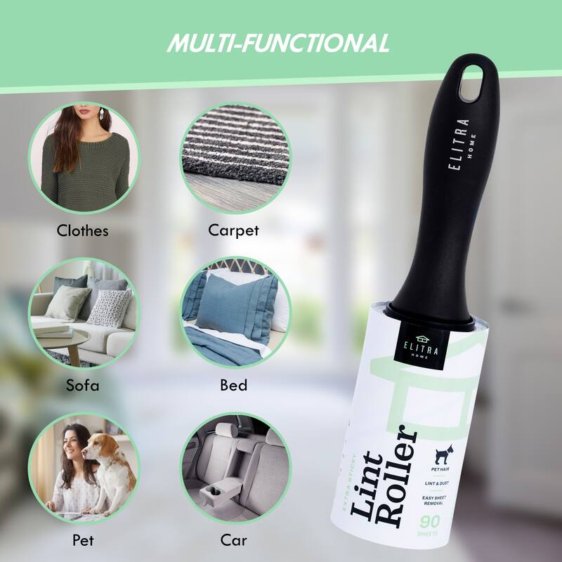 Elitra Lint Roller for Pet Hair Extra Sticky Reusable Lint Remover