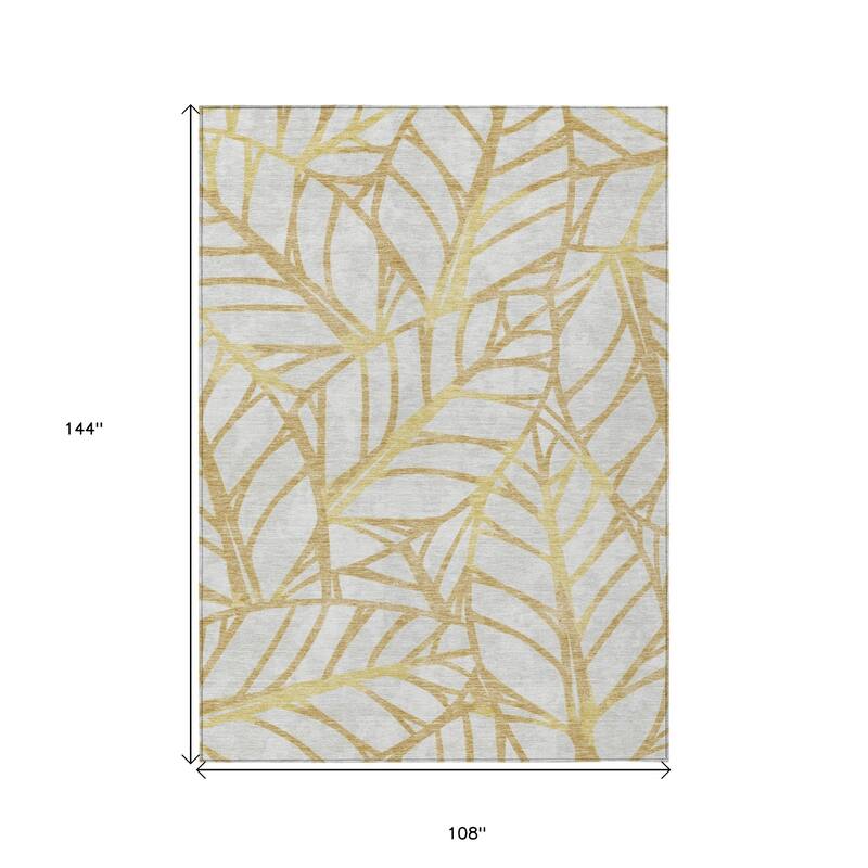 HomeRoots Floral Transitional Rectangle Outdoor Rug
