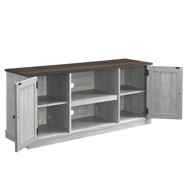 54" Faux Raw Wood TV Stand for 60" TVs - 54" in Width