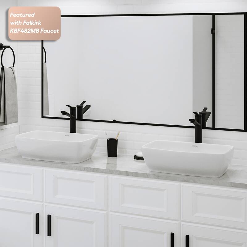 Karran Valera 19" Vitreous China Vessel Bathroom Sink in White