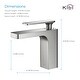 preview thumbnail 20 of 25, Lead Free Solid Brass Single Handle Bathroom Vanity Sink Faucet with Water Hose