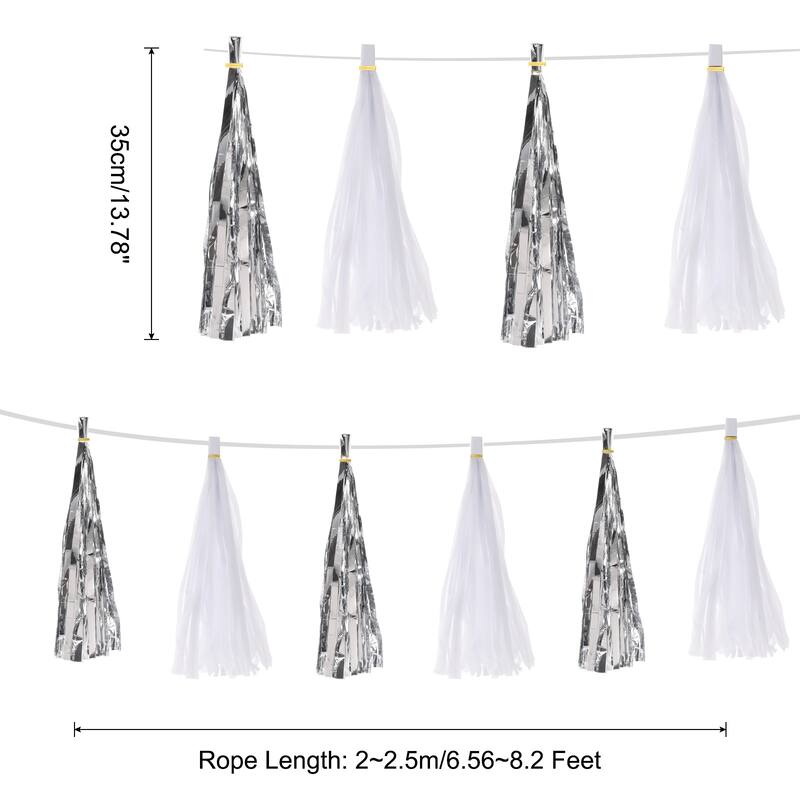 20Pcs Tassel Garland Banner with Rope