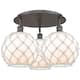 Option Oil Rubbed Bronze / White Glass with White Rope
