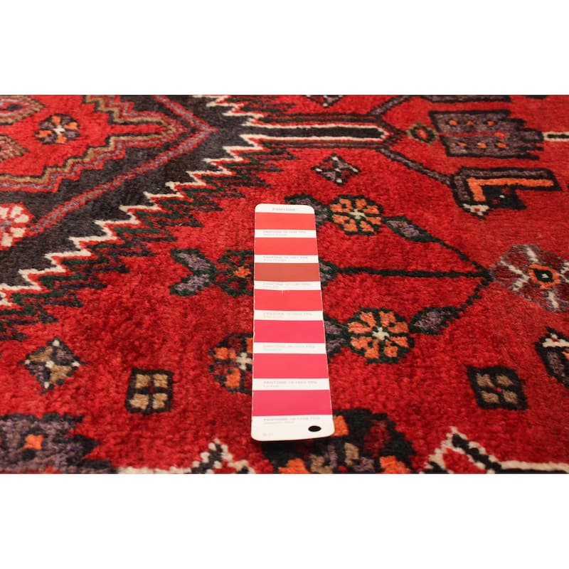 ECARPETGALLERY Hand-knotted Andelz Red Wool Rug - 4'6 x 8'5